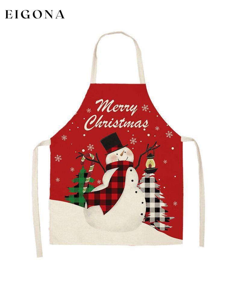 Christmas style halter neck anti-fouling apron A2 23BF ACCESSORIES christmas Clothes