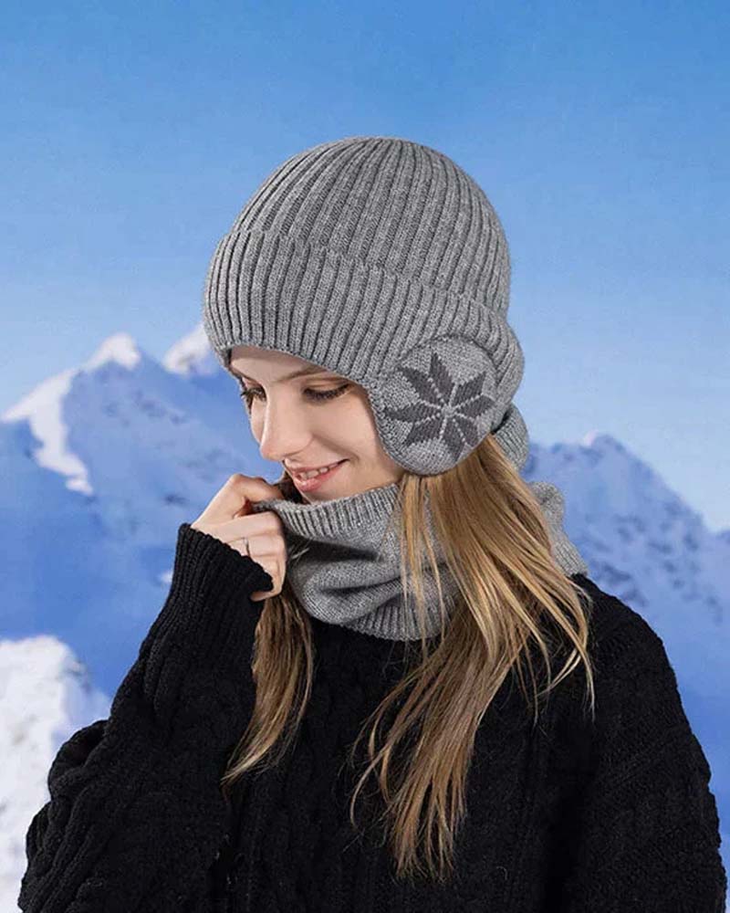 Winter beanie hat scarf sets warm knit hat ACCESSORIES