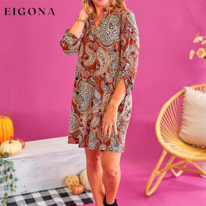 Casual Abstract Print Dress best Best Sellings casual dresses clothes Plus Size Sale short dresses Topseller