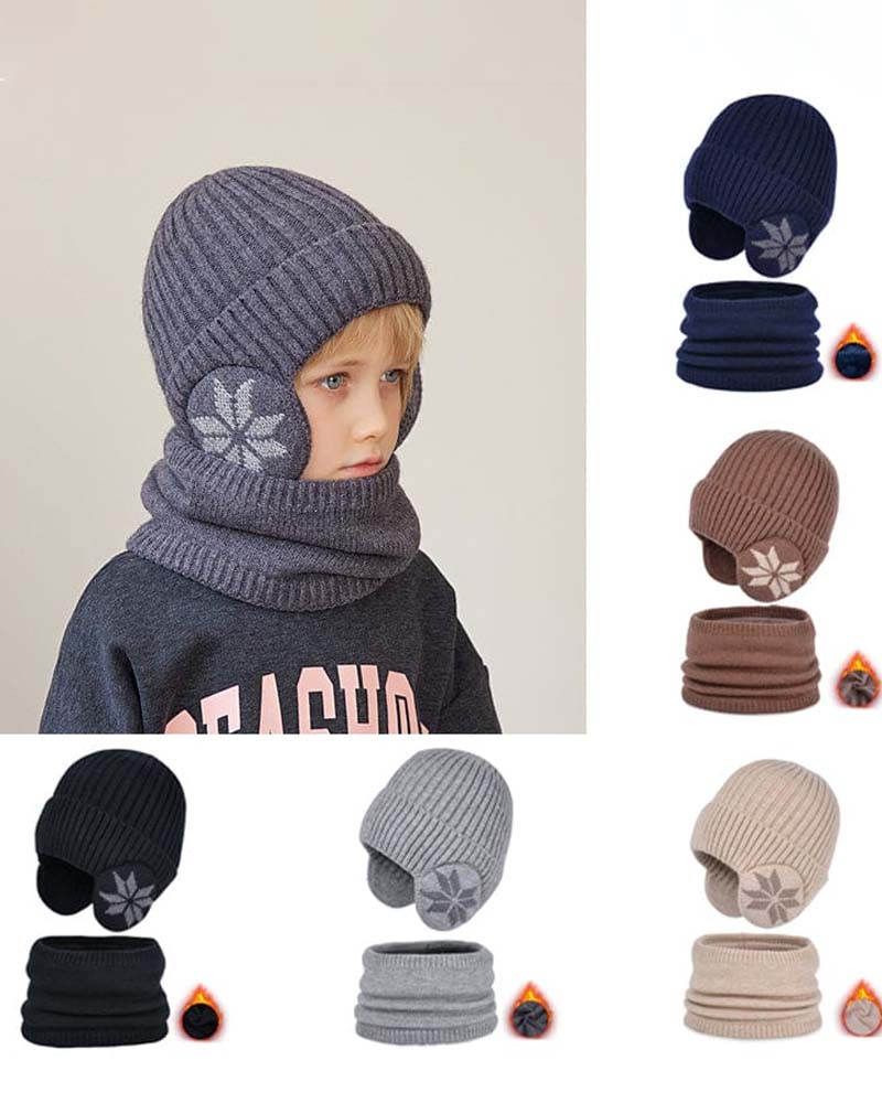 Winter beanie hat scarf sets warm knit hat ACCESSORIES