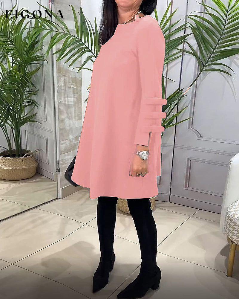 Casual Long Sleeve Knee Length Dress 2023 f/w casual dresses Clothes discount Dresses