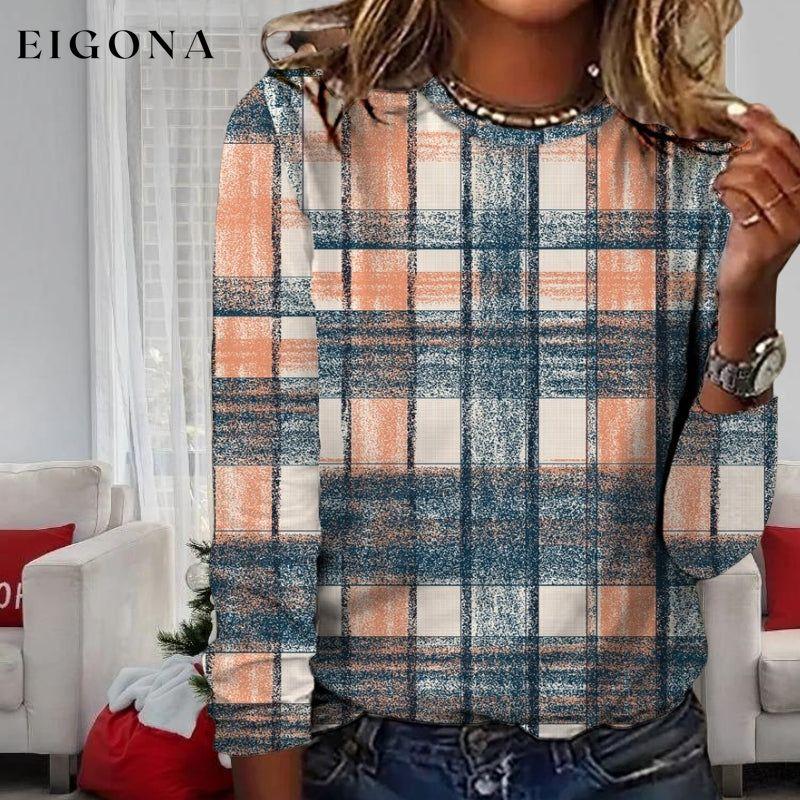 Casual Plaid T-Shirt best Best Sellings clothes Plus Size Sale tops Topseller