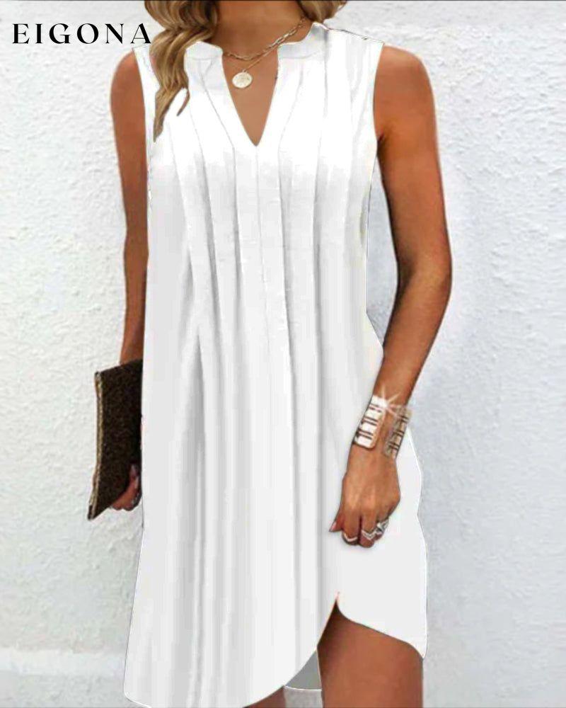 Sleeveless V Neck Casual Dress 23BF Casual Dresses Clothes Dresses Spring Summer