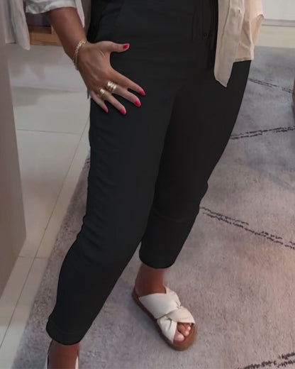 Pantaloni casual a matita con coulisse