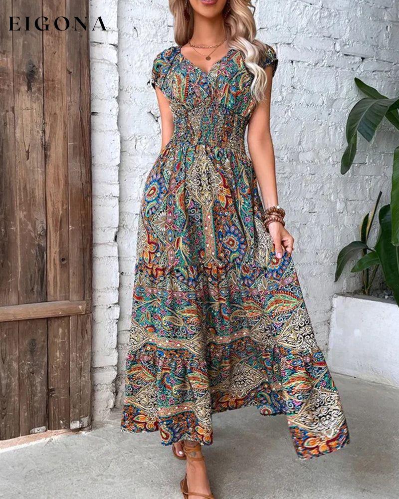 Elegant vintage printed dress 23BF Casual Dresses Clothes Dresses SALE Spring Summer