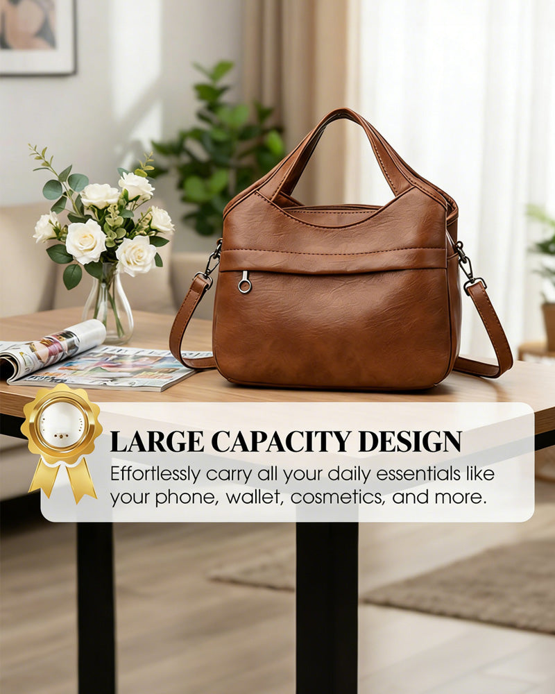 Vintage Large-Capacity Crossbody Bag