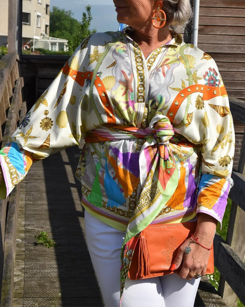 Camicetta casual in stile bohémien