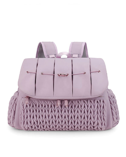 Quilted Double-Shoulder Mommy Bag