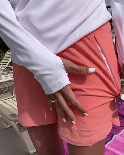 Lässige Shorts mit Kordelzug