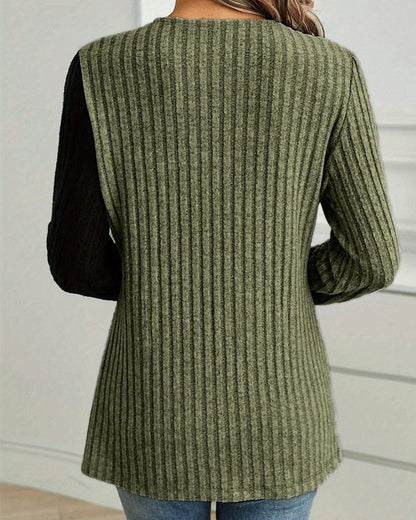 Slim Fit Bluse mit Spitzeneinsatz