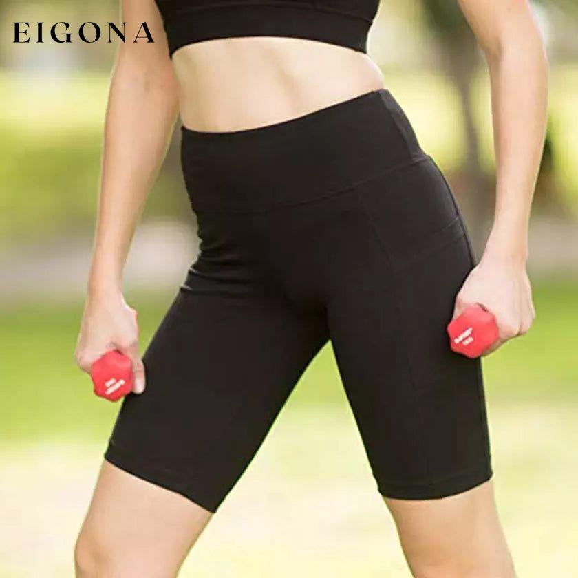 2-Pack: Women High Waist Workout Yoga Side Pocket Compression Cycling Shorts __stock:200 bottoms refund_fee:1200