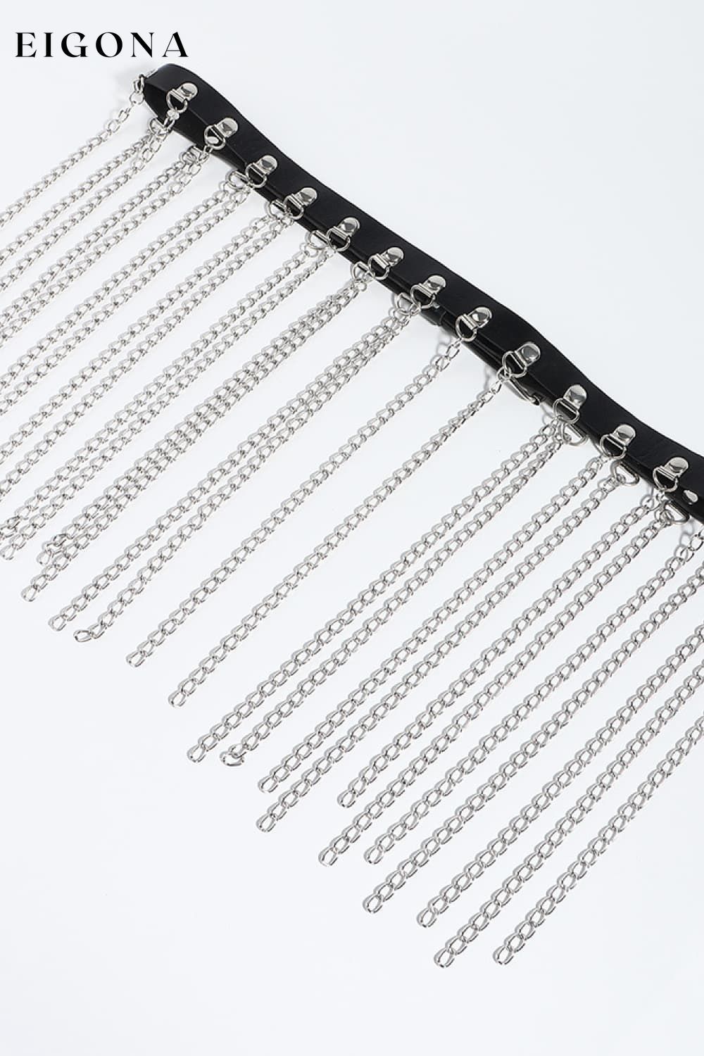 Fringed Chain PU Leather Belt clothes H.Y Ship From Overseas Shipping Delay 09/29/2023 - 10/02/2023 trend