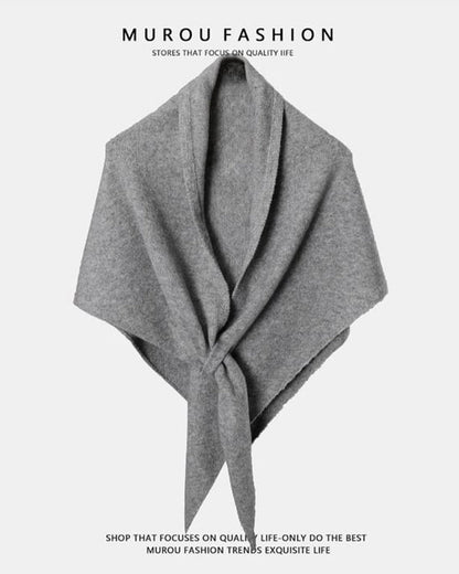 Fashion Solid Triangle Shawl Cloak