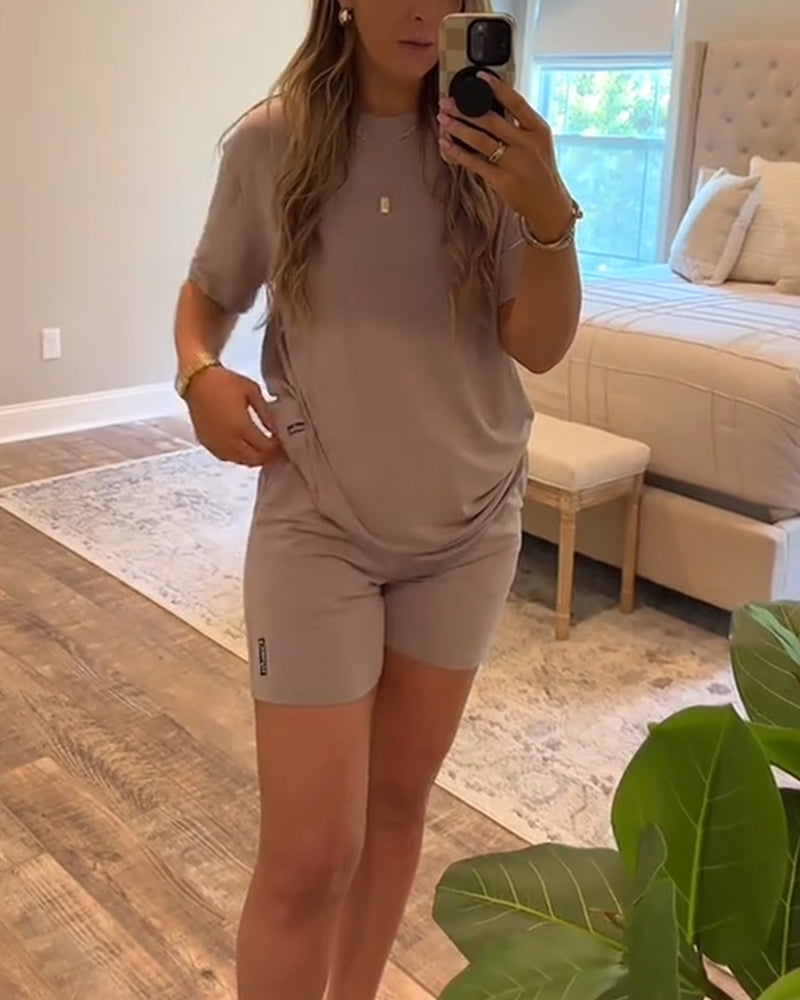 Zweiteiliges Sport-Shorts-Set mit schnelltrocknenden Shorts