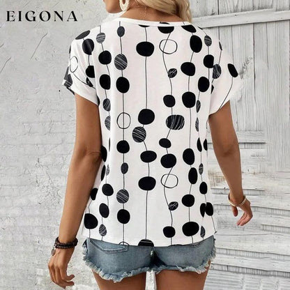 Polka Dot Casual T-Shirt best Best Sellings clothes Plus Size Sale tops Topseller