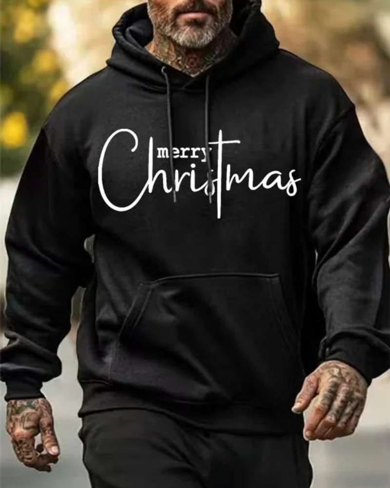 Men's Merry Christmas Print Sweatshirt 2024 f/w christmas hoodies & sweatshirts man men's christmas