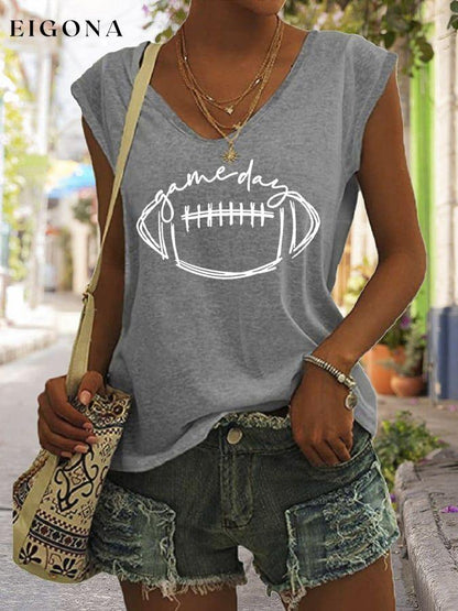 Women's Gameday Football Lover Casual Sleeveless Tee