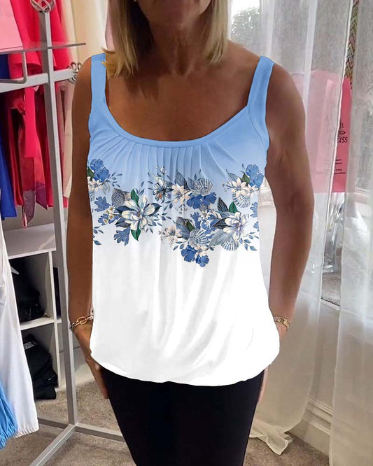 Weste mit Farbblock-Print im Farbverlauf