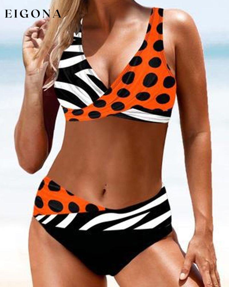 Colorful Bikini Swimsuit Orange 23BF Bikinis Clothes Summer Swimwear