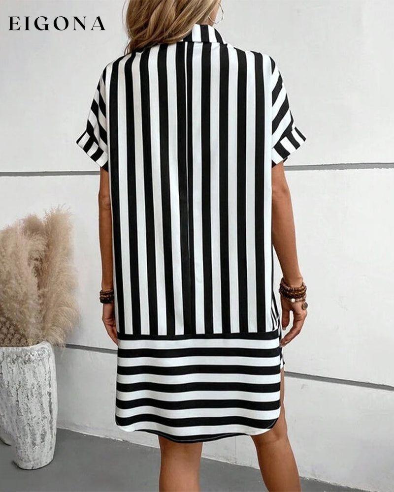 Stripe Print Shirt dress 23BF Casual Dresses Clothes Dress Dresses Summer