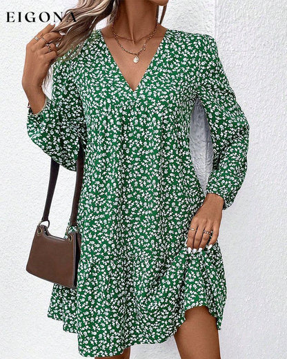 French print dress 2023 F/W 23BF Casual Dresses Clothes Dresses Spring