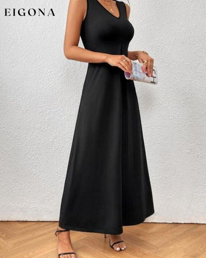 V-neck solid color maxi dress 23BF Casual Dresses Clothes Dresses SALE Summer