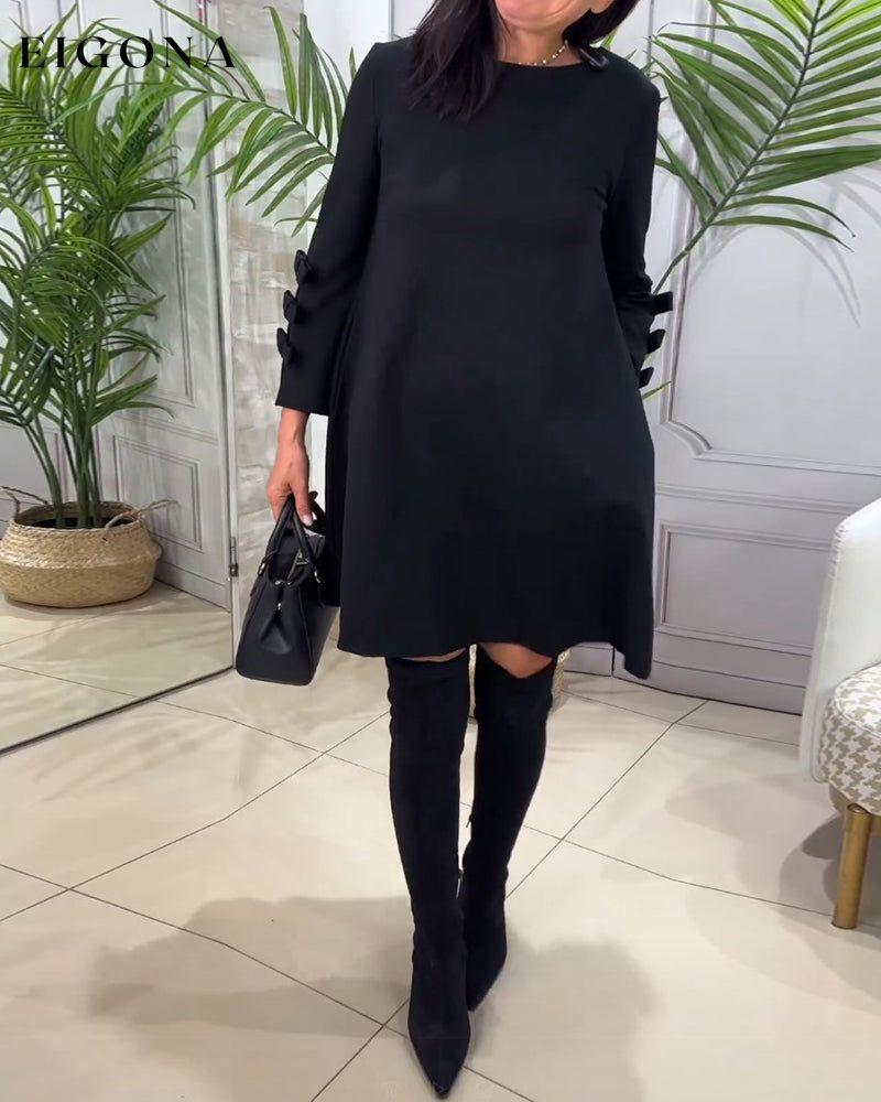 Casual Long Sleeve Knee Length Dress 2023 f/w casual dresses Clothes discount Dresses