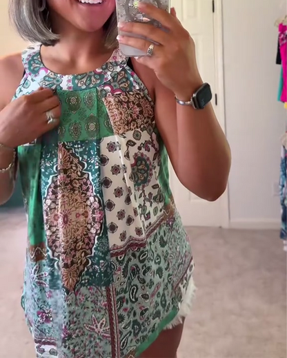 Ärmellose bedruckte Weste