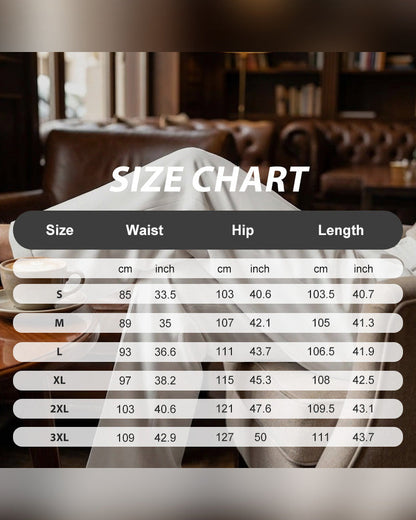 Men’s Casual Pleated Wide-Leg Pants