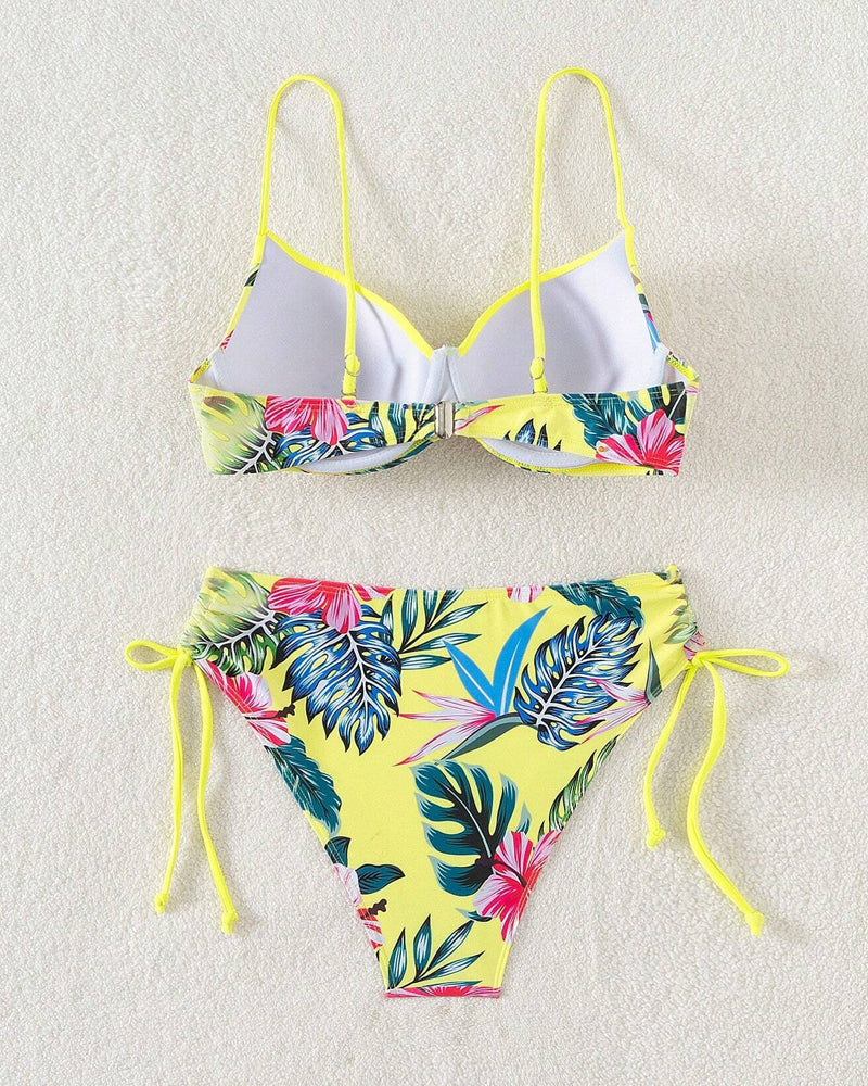 Briefs Tie-Strap Printed Two-Piece Swimsuit bikinis spring summer