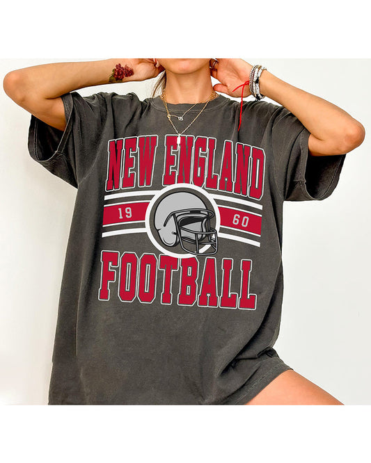 Women's Comfort Colors Vintage New England Football T-Shirt 2024 f/w Grinch NFL summer t-shirts