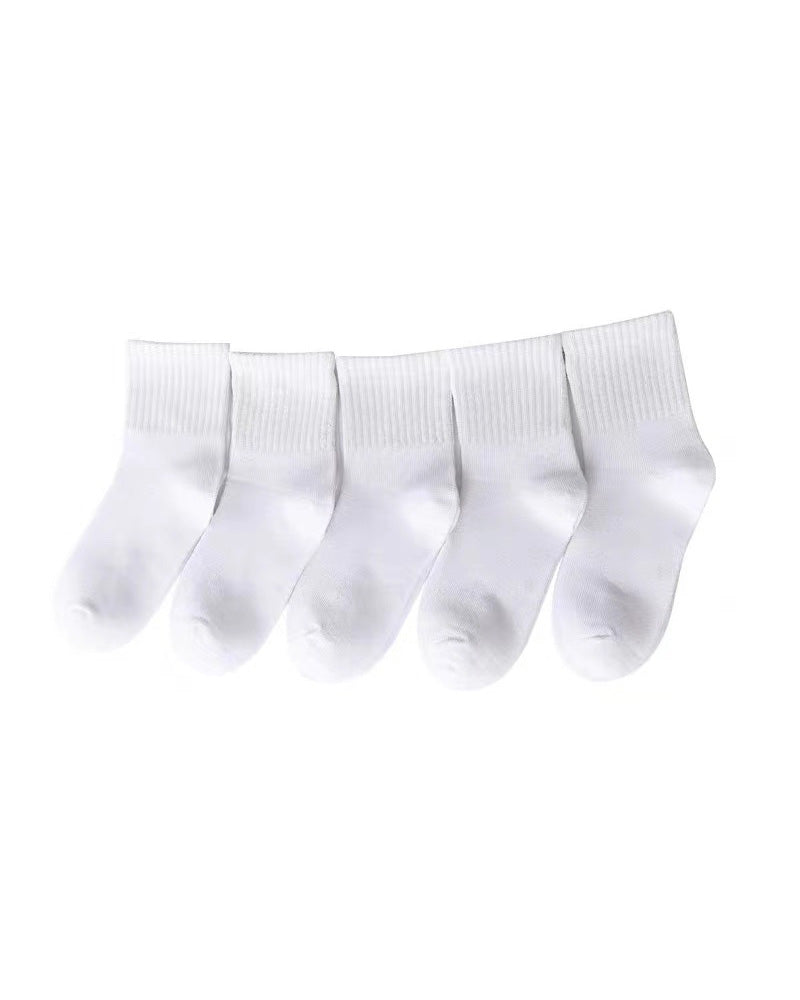 Simple solid color comfortable socks accessories