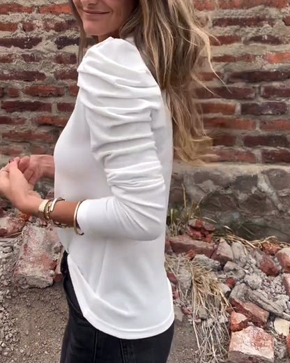 Stylisches Freizeittop mit Rundhalsausschnitt