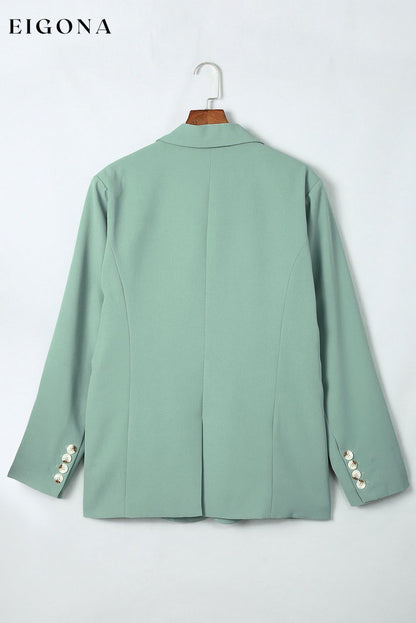 One-Button Flap Pocket Blazer blazer clothes Ship From Overseas SYNZ top