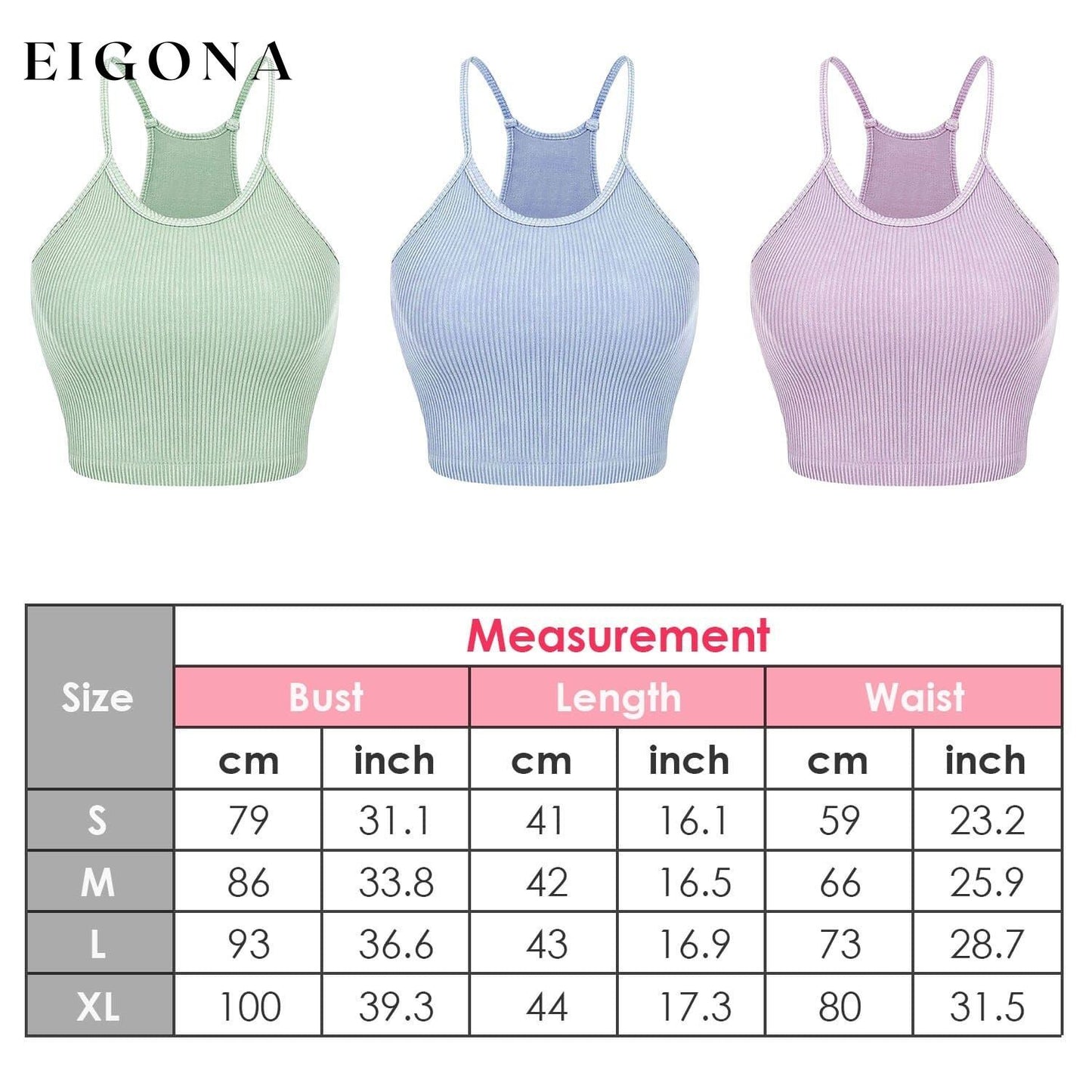 3-Pack: Women Crop Basic Tank Top Ribbed Knit Sleeveless __stock:50 clothes refund_fee:1200 tops