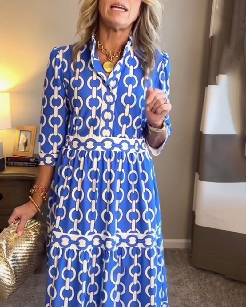 Lässiges Urlaubs-Bohemian-Kleid