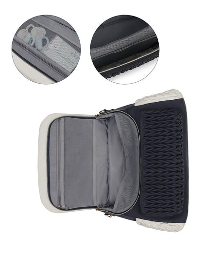 Quilted Double-Shoulder Mommy Bag