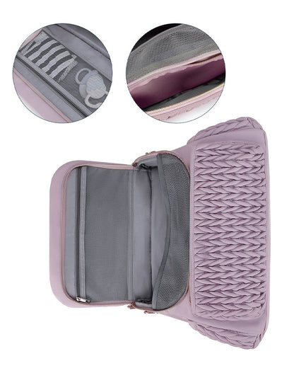 Quilted Double-Shoulder Mommy Bag