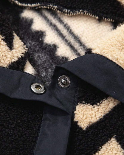 Button-Down Pocket Retro Sweatshirt