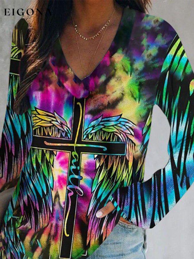 Faith Wing Tie-Dye Top