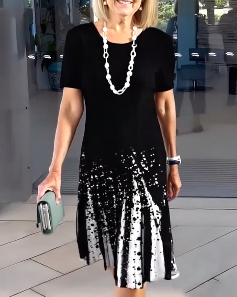 Temperamentvolles Kleid mit Pendler-Print