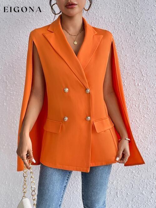 Button Up Cape Sleeve Blazer blazer clothes Hanny Ship From Overseas