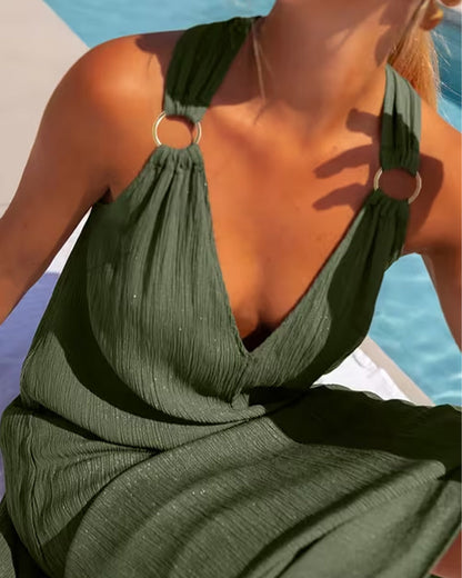 Sleeveless Casual Long Dress