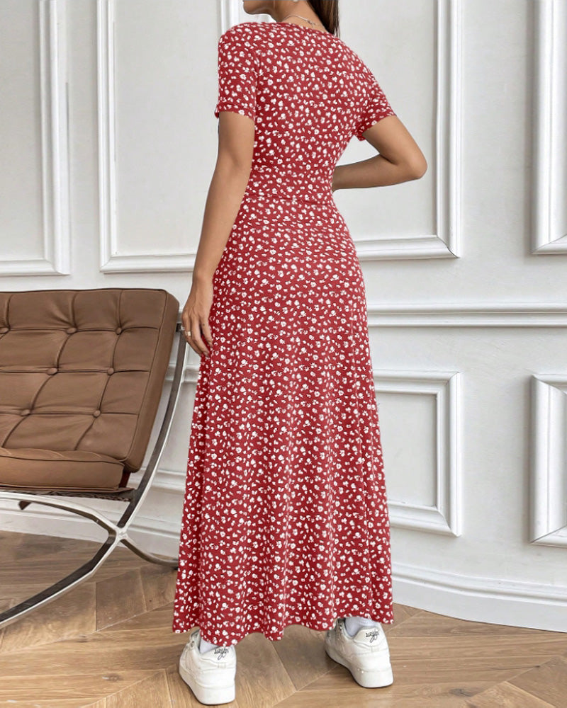 Abito stampato elegante e sexy