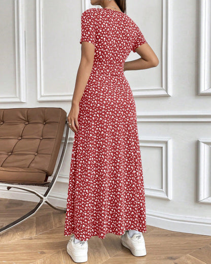 Abito stampato elegante e sexy