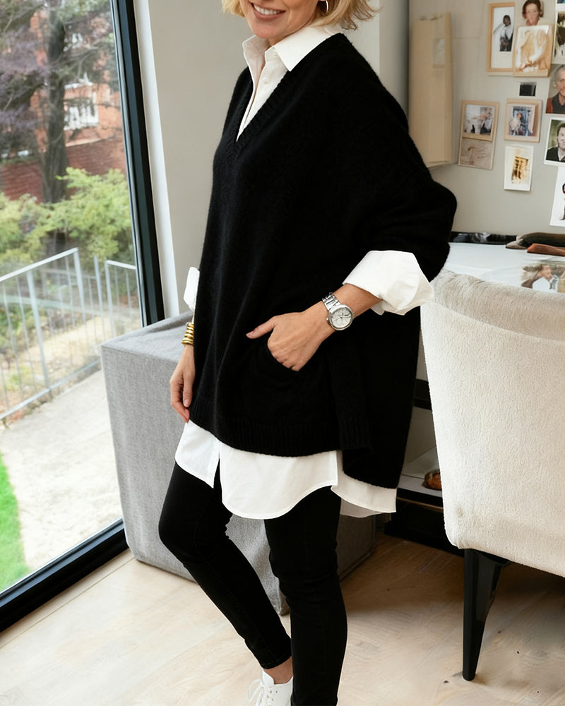 Fashionable Loose Long-Sleeved Jumper
