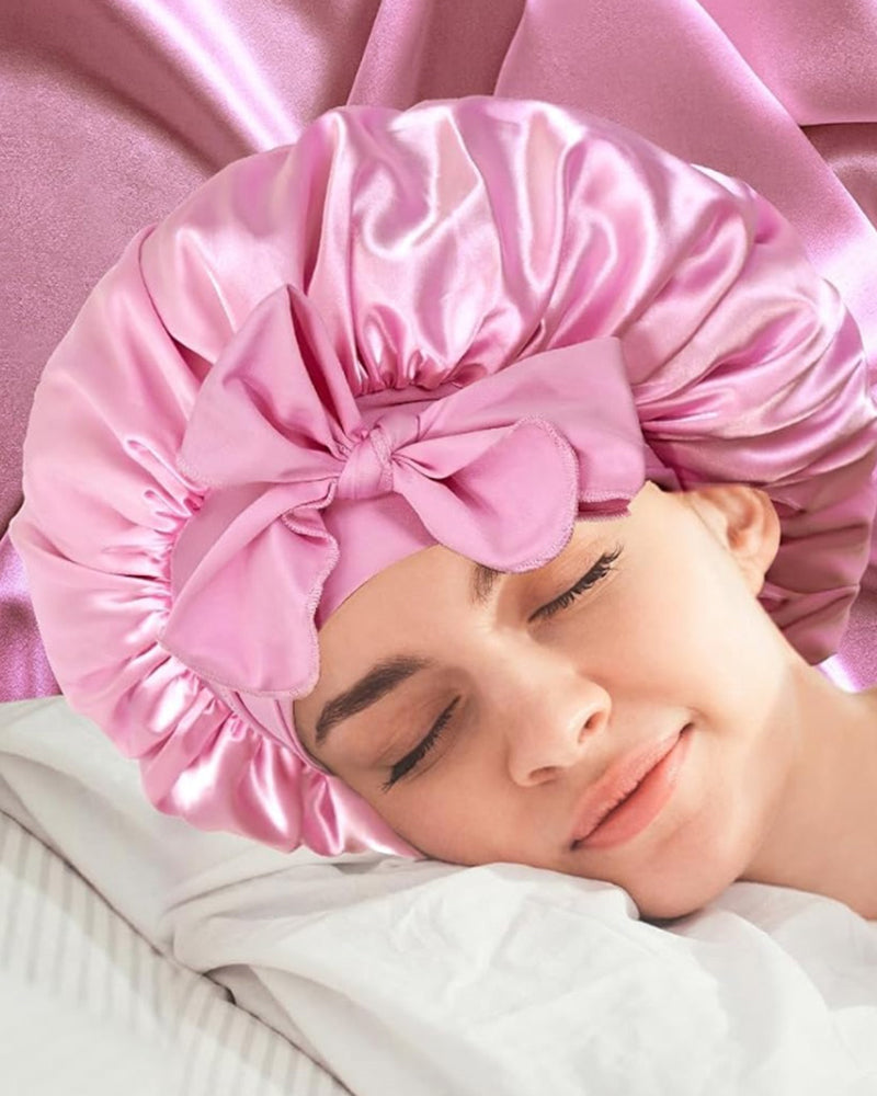 Silk night sleeping cap bonnet ACCESSORIES