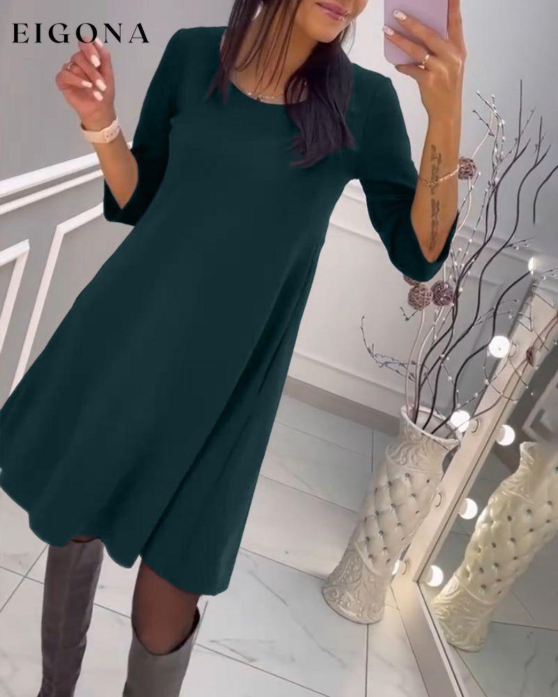 Solid color dress with bow at back 2023 f/w 23BF casual dresses Clothes Dresses spring