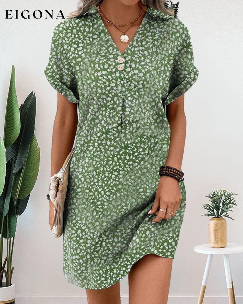 V-neck floral elegant dress 23BF Casual Dresses Clothes Dresses Spring Summer