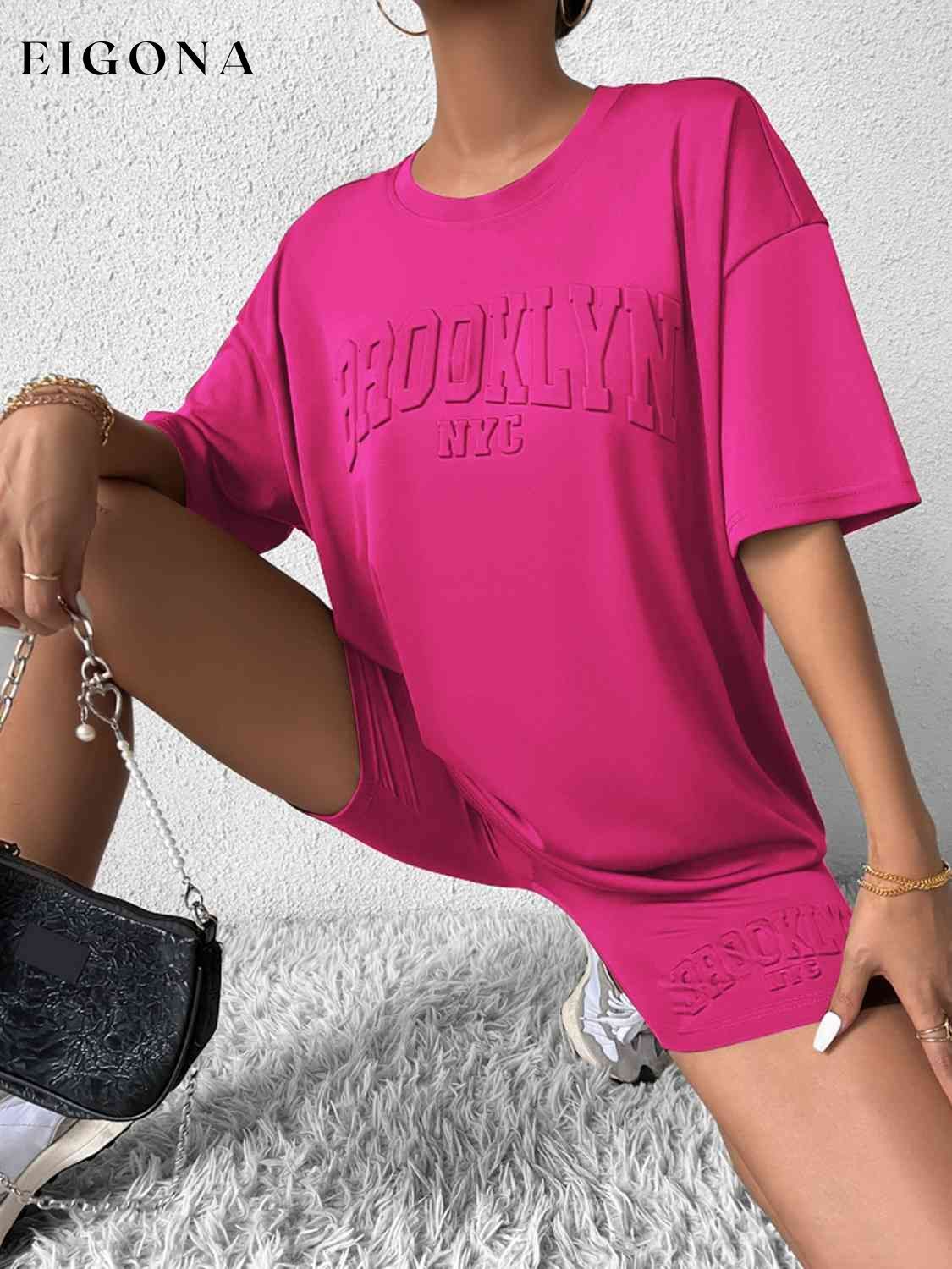 BROOKLYN NYC Graphic Top and Shorts Set clothes lounge lounge wear lounge wear sets loungewear S&M&Y Ship From Overseas